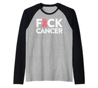 Camiseta Fuck Cancer - Fuck Breast Cancer Awareness Camiseta Manga Raglan