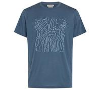 Camiseta funcional de hombre Icebreaker M 150 Tech Lite SS Tee Great Heights Talla: XL / Color: azul/gris