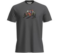 Camiseta funcional de hombre Icebreaker M Mer 150 Tech Lite SS Tee Catch Me Outs Talla: L / Color: gris oscuro