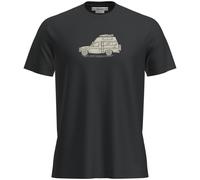Camiseta funcional de hombre Icebreaker M Mer 150 Tech Lite SS Tee Cosy Camper Talla: M / Color: negro