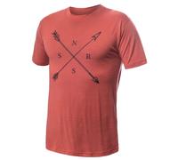Camiseta funcional de hombre Sensor Merino Active SNSR Talla: XXL / Color: rojo/naranja