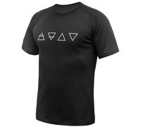 Camiseta funcional de hombre Sensor Merino Blend Elements Talla: XL / Color: negro