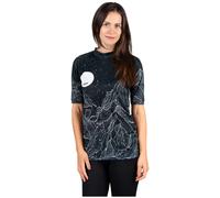 Camiseta funcional de mujer Drexiss All Diamond Beach Black Coolmax Talla: L / Color: negro/blanco