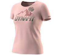 Camiseta funcional de mujer Dynafit Transalper Graphic S/S Tee W Talla: L / Color: rojo/rosa