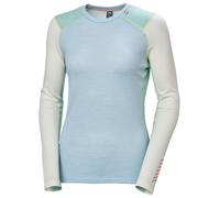 Camiseta funcional de mujer Helly Hansen W Lifa Merino Midweight Crew Talla: M / Color: azul/blanco
