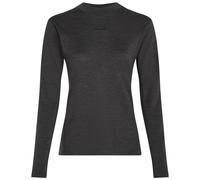 Camiseta funcional de mujer Icebreaker Women 200 MerinoFine™ Ace LS Mock Neck Talla: M / Color: gris oscuro