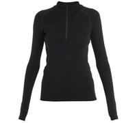 Camiseta funcional de mujer Icebreaker Women 300 MerinoFine™ Polar LS Half Zip Talla: M / Color: negro