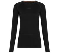 Camiseta funcional de mujer Icebreaker Women Merino 200 ZoneKnit LS Crewe Talla: S / Color: negro