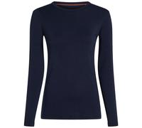Camiseta funcional de mujer Icebreaker Women Merino Blend Core Midweight LS Crewe Talla: S / Color: azul oscuro