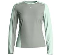 Camiseta funcional de mujer Ortovox 120 Cool Tec Fast Upward Ls W Talla: L / Color: verde/gris