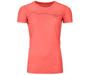 Camiseta funcional de mujer Ortovox 150 Cool Mountain Ts W Talla: L / Color: rosa