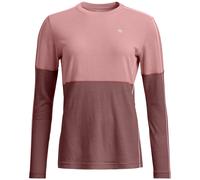 Camiseta funcional de mujer Ortovox 185 Rock'N'Wool Long Sleeve W Talla: S / Color: rosa claro