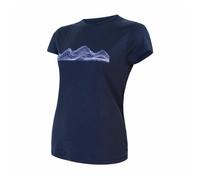 Camiseta funcional de mujer Sensor Merino Active Pt Mountains Deep Blue Talla: M / Color: azul