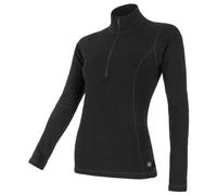 Camiseta funcional de mujer Sensor Merino DF con cremallera Talla: M / Color: negro