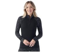 Camiseta funcional de mujer Smartwool W Classic Thermal Merino Bl 1/4 Zip B Talla: M / Color: negro/gris