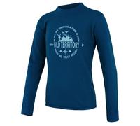 Camiseta funcional para niños Sensor Merino DF Territory Talla infantil: 90 / Color: azul oscuro