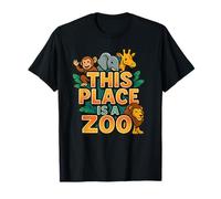 Camiseta Funny This Place Is A Zoo Humor Camiseta