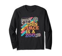 Camiseta Funny This Place Is A Zoo Humor Manga Larga