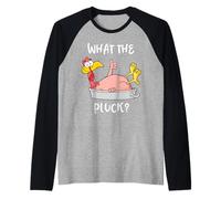 Camiseta Funny Turkey What The Pluck para Acción de Gracias para Hombre y Mujer Camiseta Manga Raglan