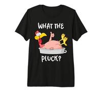 Camiseta Funny Turkey What The Pluck para Acción de Gracias para Hombre y Mujer Camiseta Premium