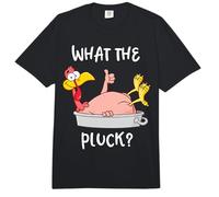 Camiseta Funny Turkey What The Pluck para Acción de Gracias para Hombre y Mujer Comfort Colors Adult Heavyweight T-Shirt