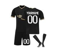 Camiseta Fútbol Barcelona Personalizadas para Hombres y Niño, equipación Fútbol DIY Nombre y Número con Conjunto Top Pantalón Corto y Calcetines Regalo de Fútbol