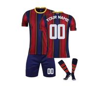 Camiseta fútbol Niño 2024 equipación de Fútbol Casa/Visitante Personalizadas con Nombre y Número Camiseta de Futbol Conjunto niños y Adulto Camiseta de Entrenamiento de fútbol,Corto y Calcetines