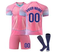 Camiseta fútbol Niño 2024 equipación de Fútbol Casa/Visitante Personalizadas con Nombre y Número Camiseta de Futbol Conjunto niños y Adulto Camiseta de Entrenamiento de fútbol,Corto y Calcetines