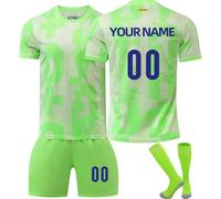 Camiseta fútbol Niño 2024 equipación de Fútbol Casa/Visitante Personalizadas con Nombre y Número Camiseta de Futbol Conjunto niños y Adulto Camiseta de Entrenamiento de fútbol,Corto y Calcetines
