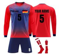 Camiseta fútbol Niño y Adulto Personalizadas 2024/2025 Conjunto equipación Fútbol Hombres Casa/Visitante DIY Personalizadas Nombre y Número, El Regalo de fútbols