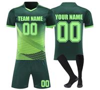 Camiseta fútbol Niño y Adulto Personalizadas Conjunto equipación Fútbol Hombres Casa/Visitante DIY Personalizadas Nombre y Número, camisetas deportivas, pantalones cortos y calcetines