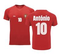Camiseta Fútbol Selecciones - Estilo Mundial 2026 - Hombre Y Mujer - Personalizable con Nombre Y Número - No Oficial (M, Rojo, Portugal, Hombre)