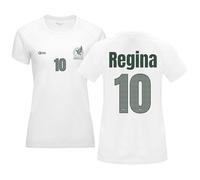 Camiseta Fútbol Selecciones - Estilo Mundial 2026 - Hombre Y Mujer - Personalizable con Nombre Y Número - No Oficial (M, Blanco, México, Mujer)