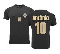 Camiseta Fútbol Selecciones - Estilo Mundial 2026 - Hombre Y Mujer - Personalizable con Nombre Y Número - No Oficial (XL, Negro, Portugal, Hombre)