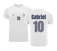 Camiseta Fútbol Selecciones - Estilo Mundial 2026 - Hombre Y Mujer - Personalizable con Nombre Y Número - No Oficial (XL, Blanco, Francia, Hombre)