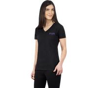 Camiseta FXR Helium Premium V-Neck Mujer Negro/AmatistaM Negro,Amatista