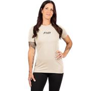Camiseta FXR Pedigree Premium 27 Mujer Arena/NegroXXL Arena,Negro