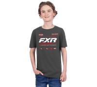Camiseta FXR Race Division Premium Joven Asfalto Topo/RojoXS Asfalto Topo,Rojo