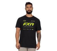Camiseta FXR Race Division Premium Negro/HivisS Negro,Hivis