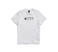 Camiseta G-STAR Distressed Old School Logo White - L