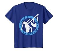 Camiseta Galicia Tierra de Gaiteros Gaita Folclore España Camiseta, Niños, Azul Real, 6 años