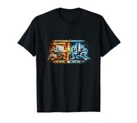 Camiseta Gaming - Old School vs New Era Duel Arcade Generation Camiseta