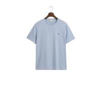GANT Reg Shield SS T-Shirt Camiseta, Azul (Fresh Blue), L Hombres