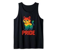 Camiseta Gay Pride con diseño de gato con forma de arco Camiseta sin Mangas