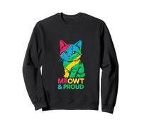 Camiseta Gay Pride Cute Cat Meowt & Proud Rainbow Sudadera