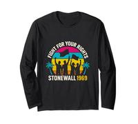 Camiseta Gay Pride Stonewall 1969 Rainbow Pride Manga Larga