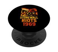 Camiseta Gay Pride Stonewall 1969 Rainbow Pride PopSockets PopGrip Adhesivo