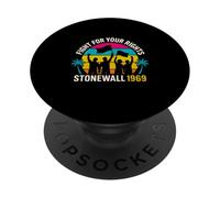 Camiseta Gay Pride Stonewall 1969 Rainbow Pride PopSockets PopGrip Adhesivo