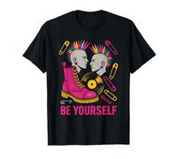 Camiseta Gay Punk Be Yourself Colorida Pride Camiseta