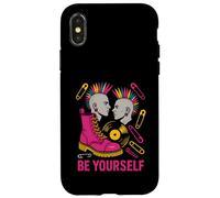 Camiseta Gay Punk Be Yourself Colorida Pride Carcasa para iPhone X/XS